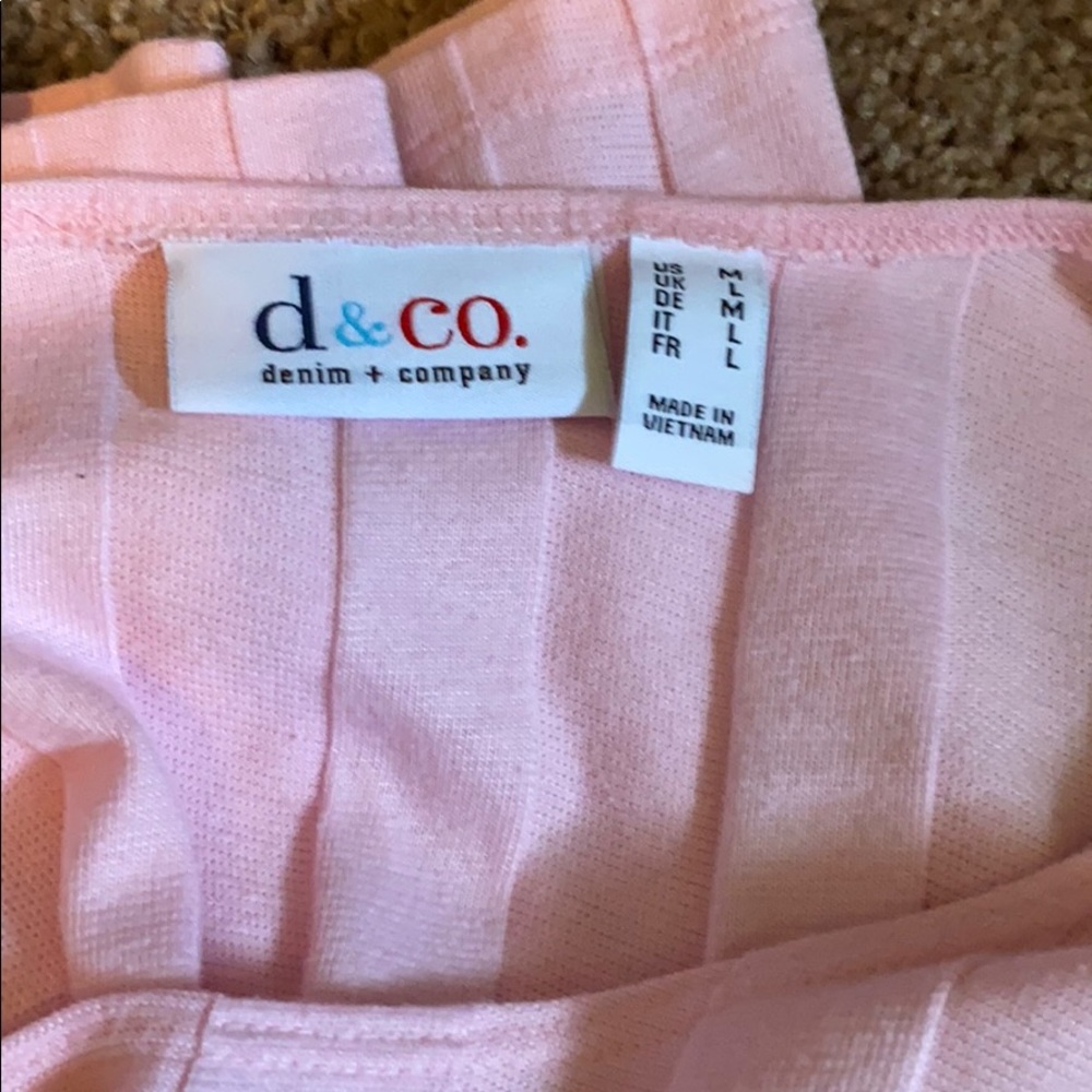 Pink ribbed tee - Picture 7 of 8